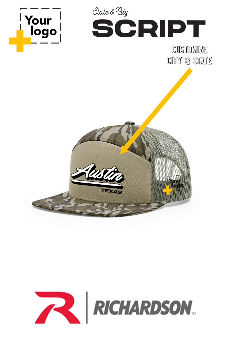 Custom Richardson 168P Trucker - Script Embroidered
