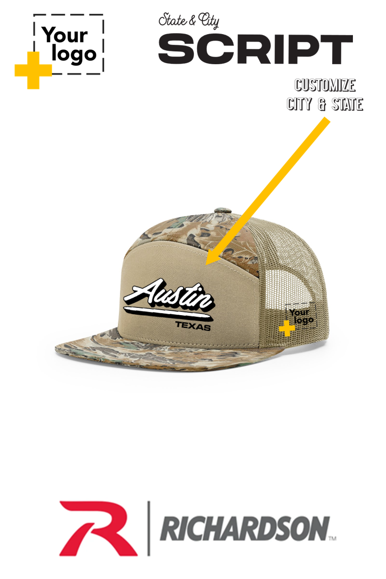 Custom Richardson 168P Trucker - Script Embroidered