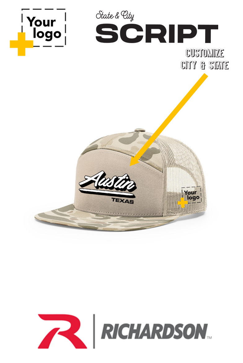 Custom Richardson 168P Trucker - Script Embroidered