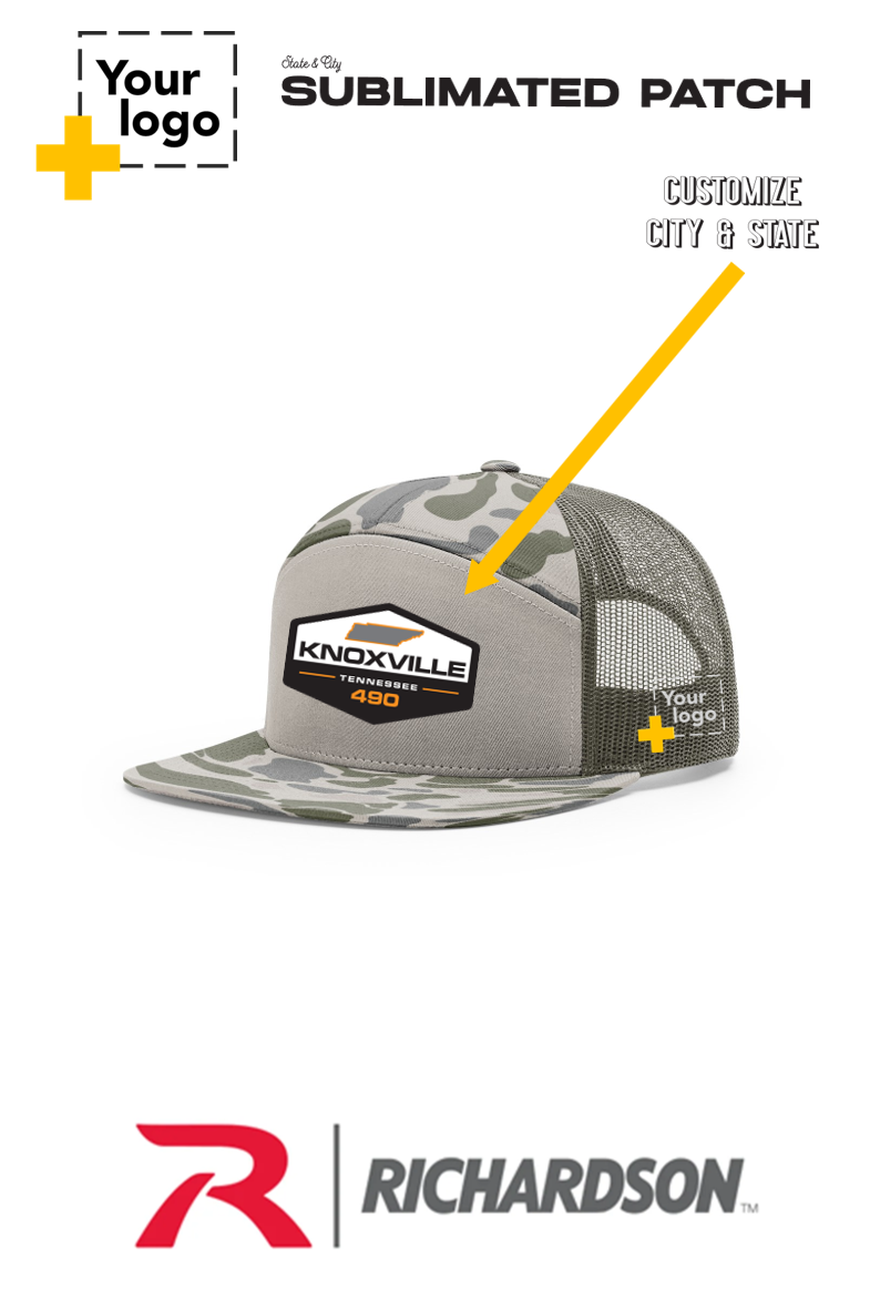 Custom Richardson 168P Trucker - Sublimated Patch