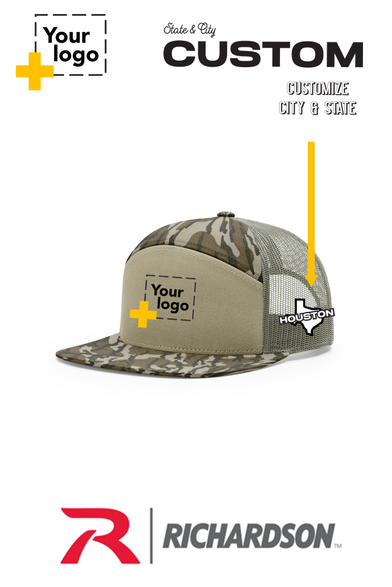 Custom Richardson 168P Trucker - City State Embroidered