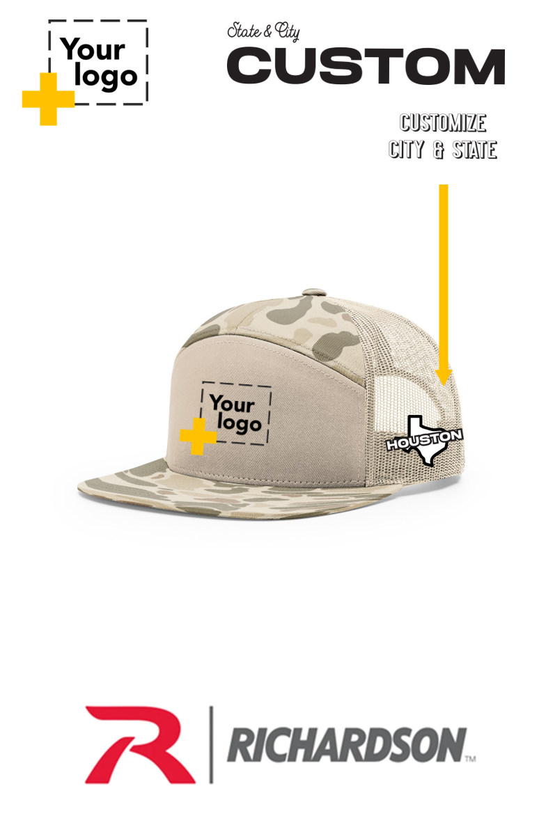 Custom Richardson 168P Trucker - City State Embroidered