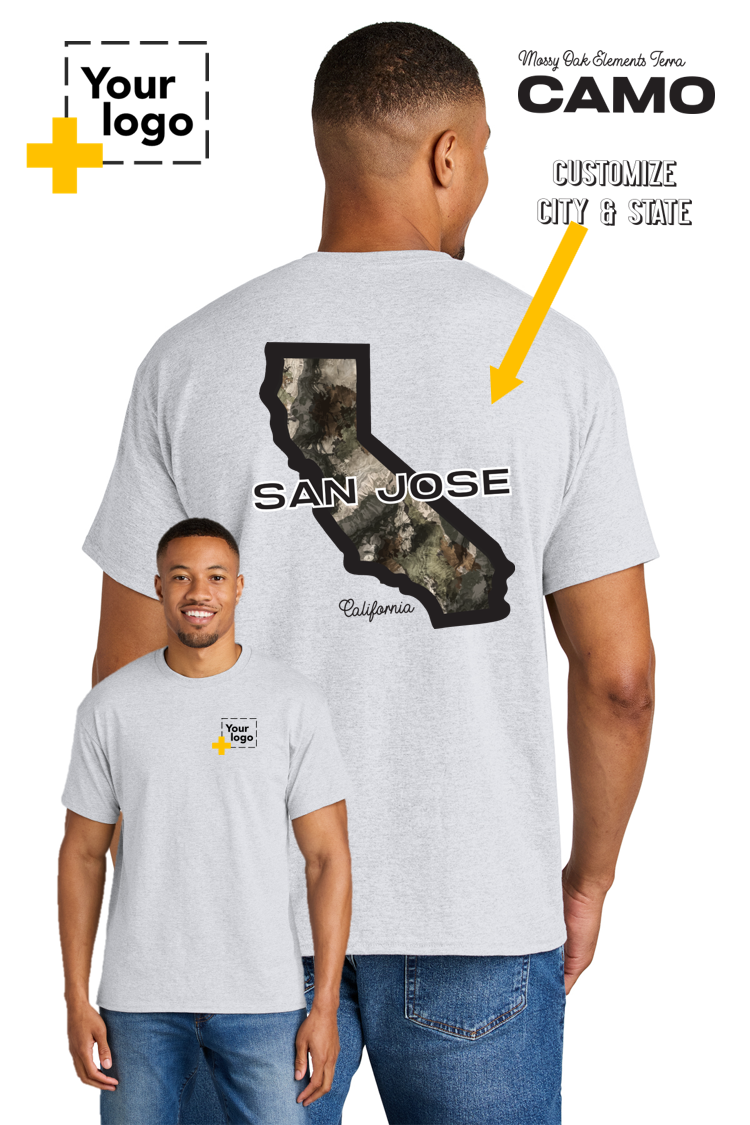 Custom Gildan® DryBlend® 50 Cotton/50 Poly T-Shirt - Terra Camo