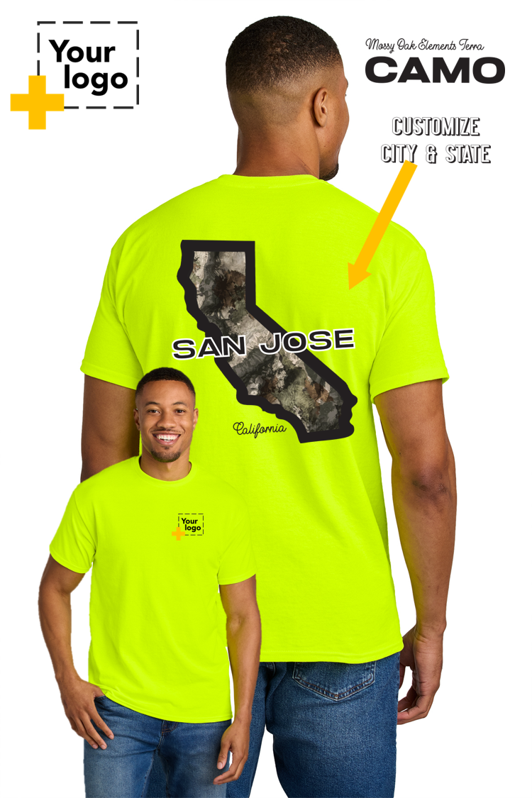 Custom Gildan® DryBlend® 50 Cotton/50 Poly T-Shirt - Terra Camo