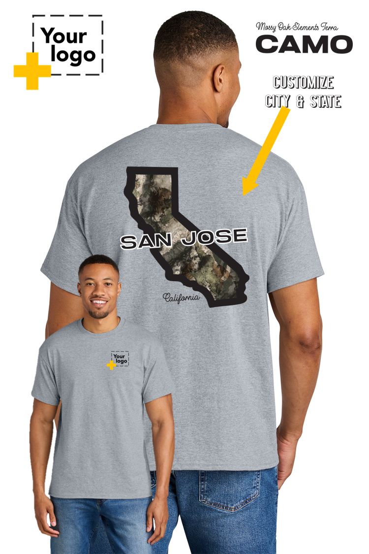 Custom Gildan® DryBlend® 50 Cotton/50 Poly T-Shirt - Terra Camo