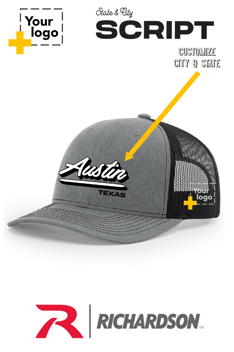 Custom Richardson 112 Trucker - Script Embroidered