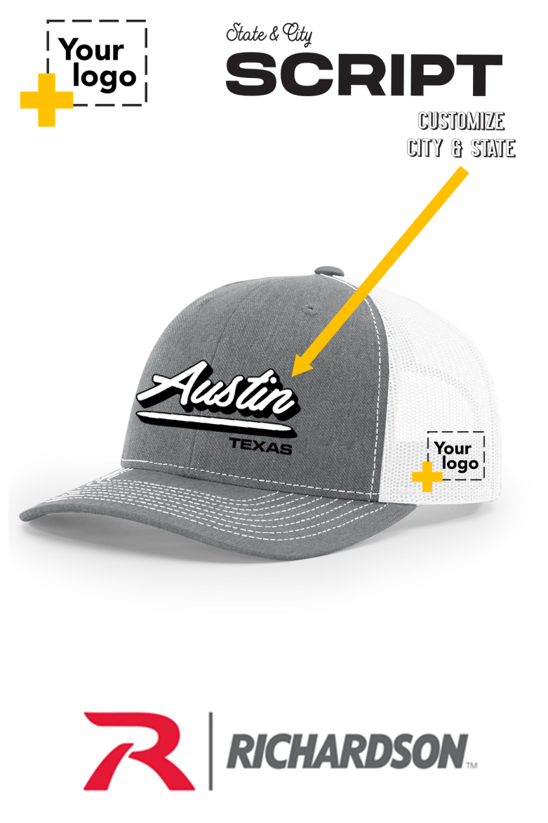 Custom Richardson 112 Trucker - Script Embroidered