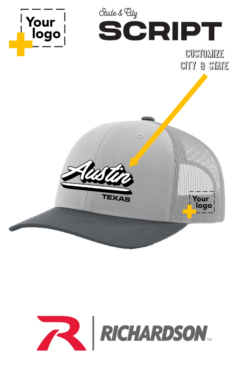 Custom Richardson 112 Trucker - Script Embroidered