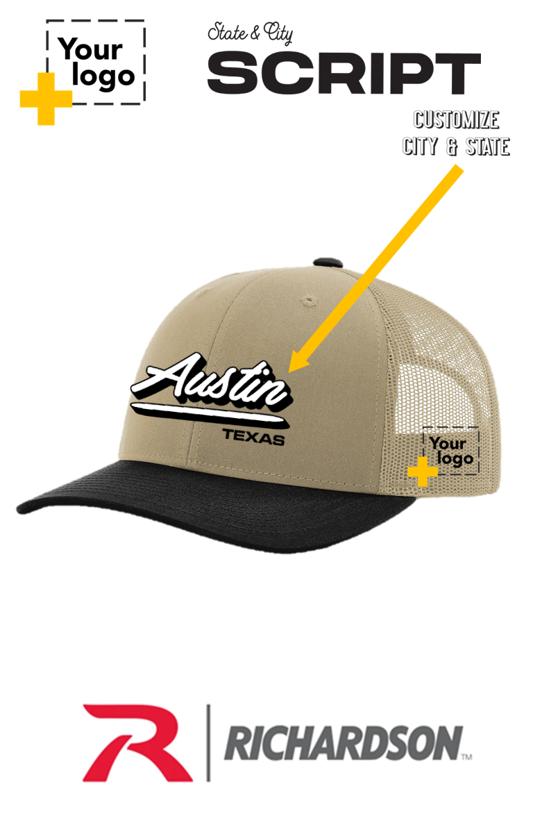 Custom Richardson 112 Trucker - Script Embroidered