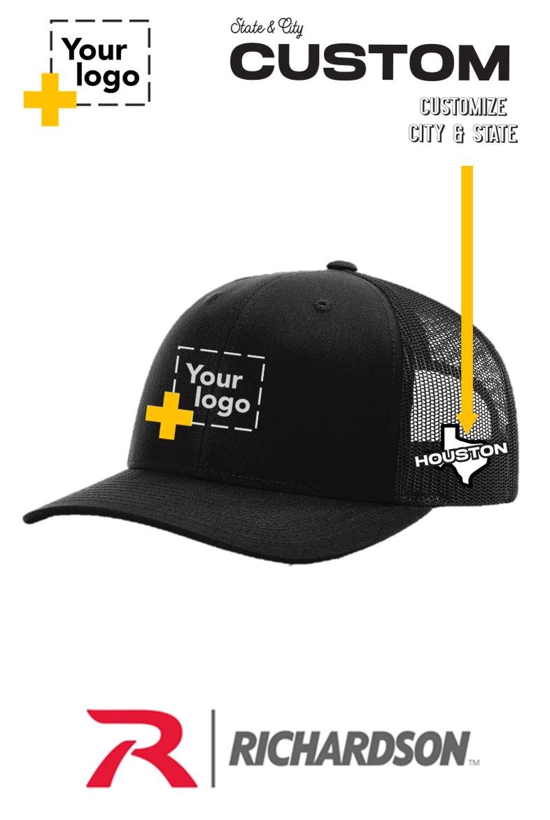 Custom Richardson 112 Trucker - City State Embroidered