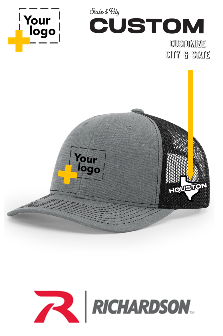 Custom Richardson 112 Trucker - City State Embroidered