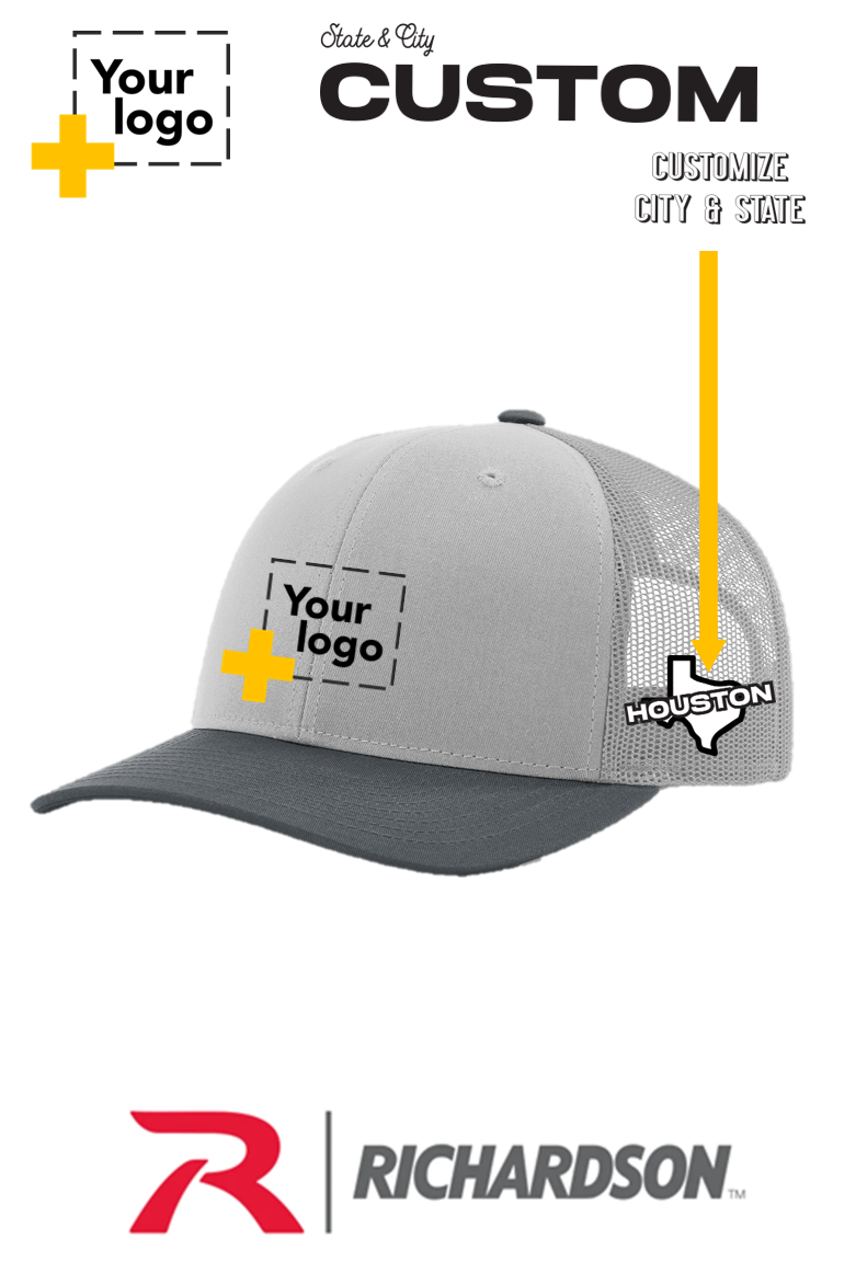 Custom Richardson 112 Trucker - City State Embroidered