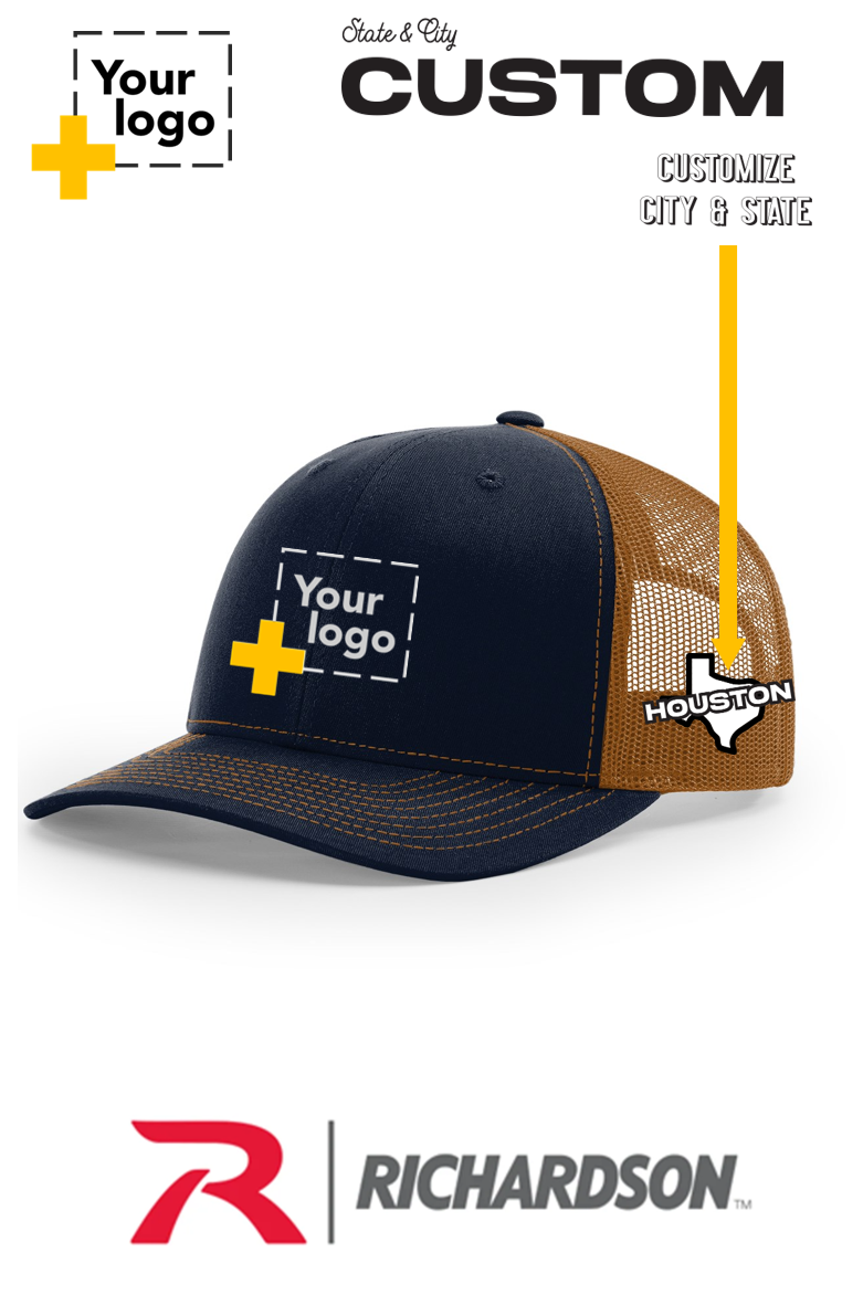 Custom Richardson 112 Trucker - City State Embroidered