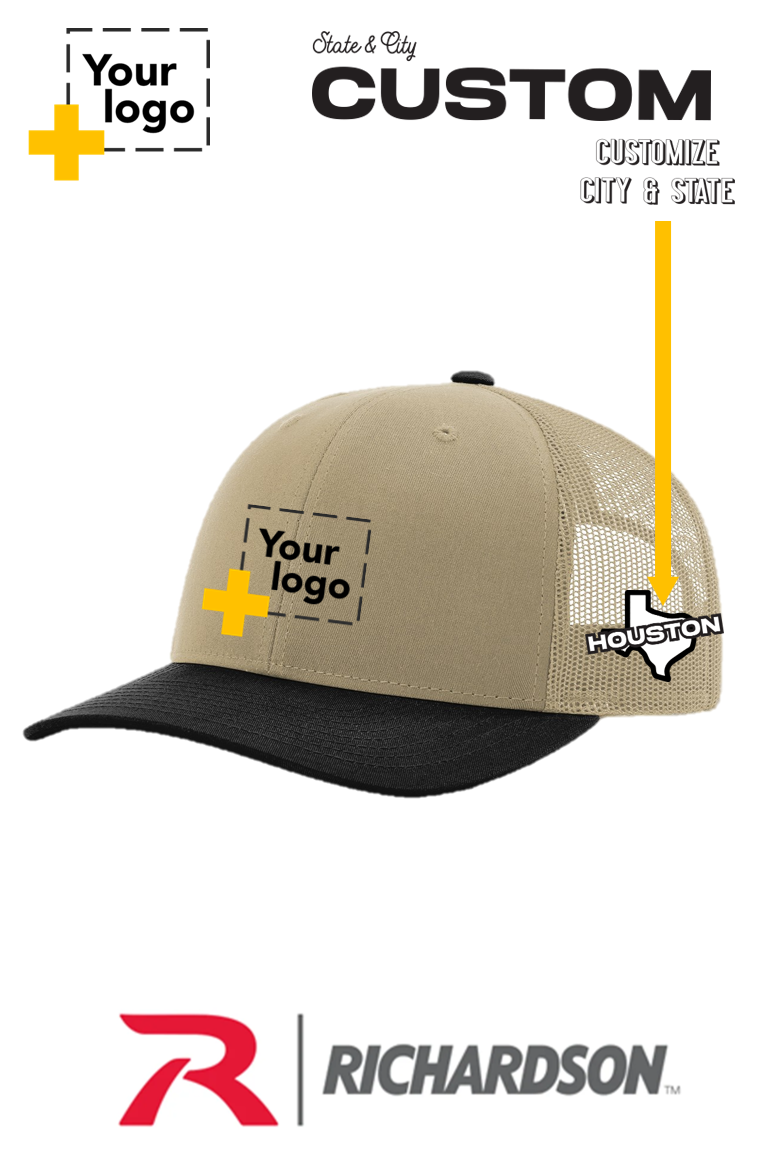 Custom Richardson 112 Trucker - City State Embroidered