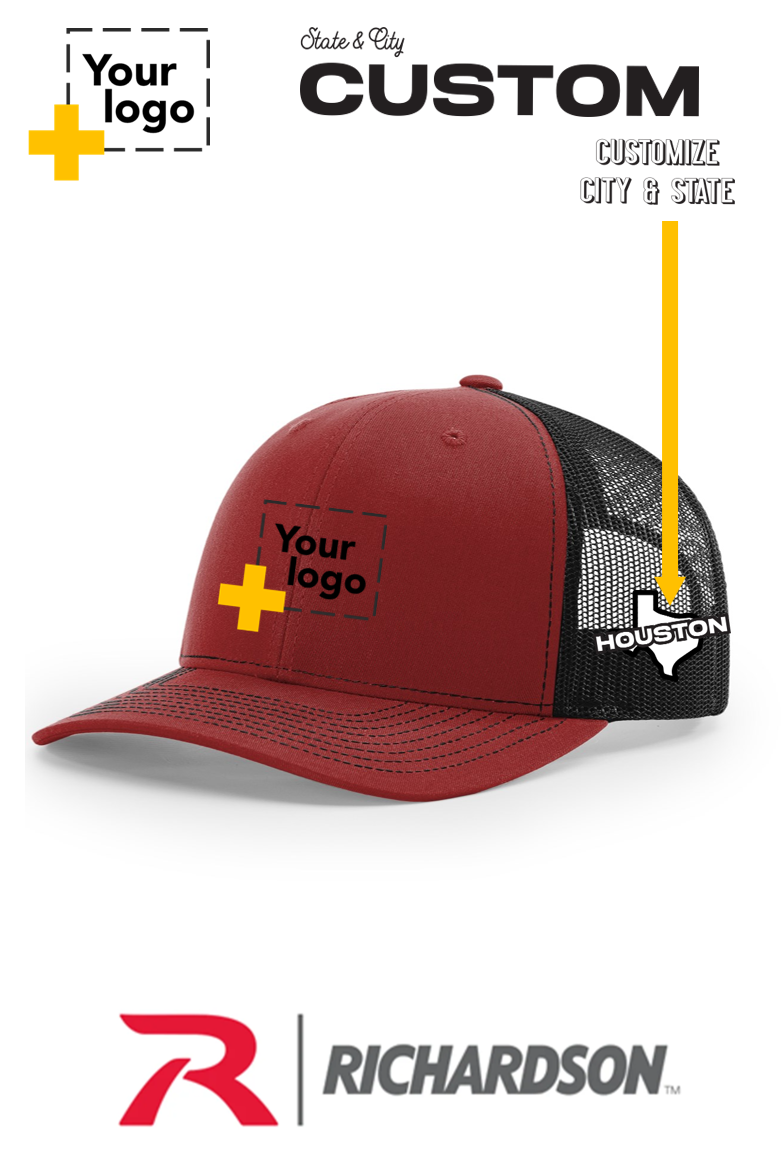 Custom Richardson 112 Trucker - City State Embroidered