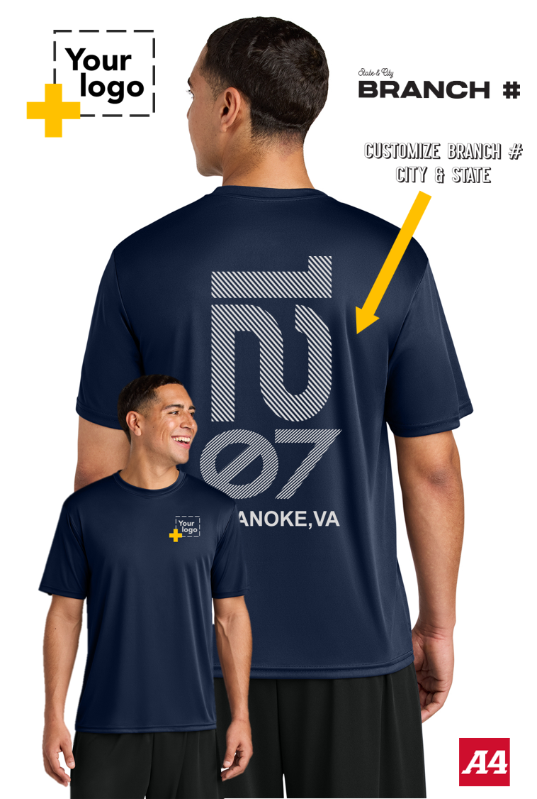 Custom A4 Cooling Performance Tee - Branch #