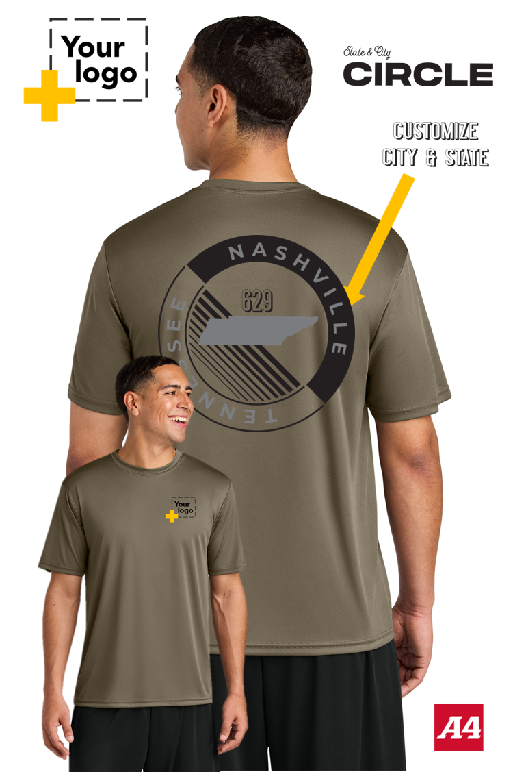 Custom A4 Cooling Performance Tee - CIRCLE