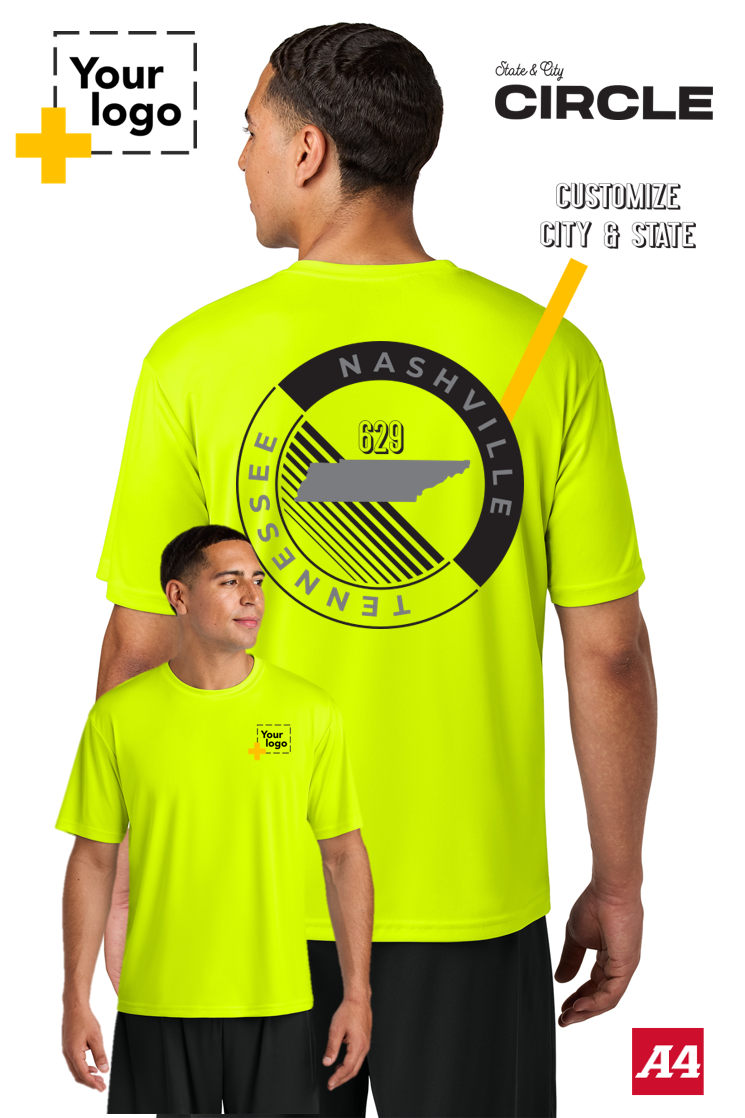 Custom A4 Cooling Performance Tee - CIRCLE