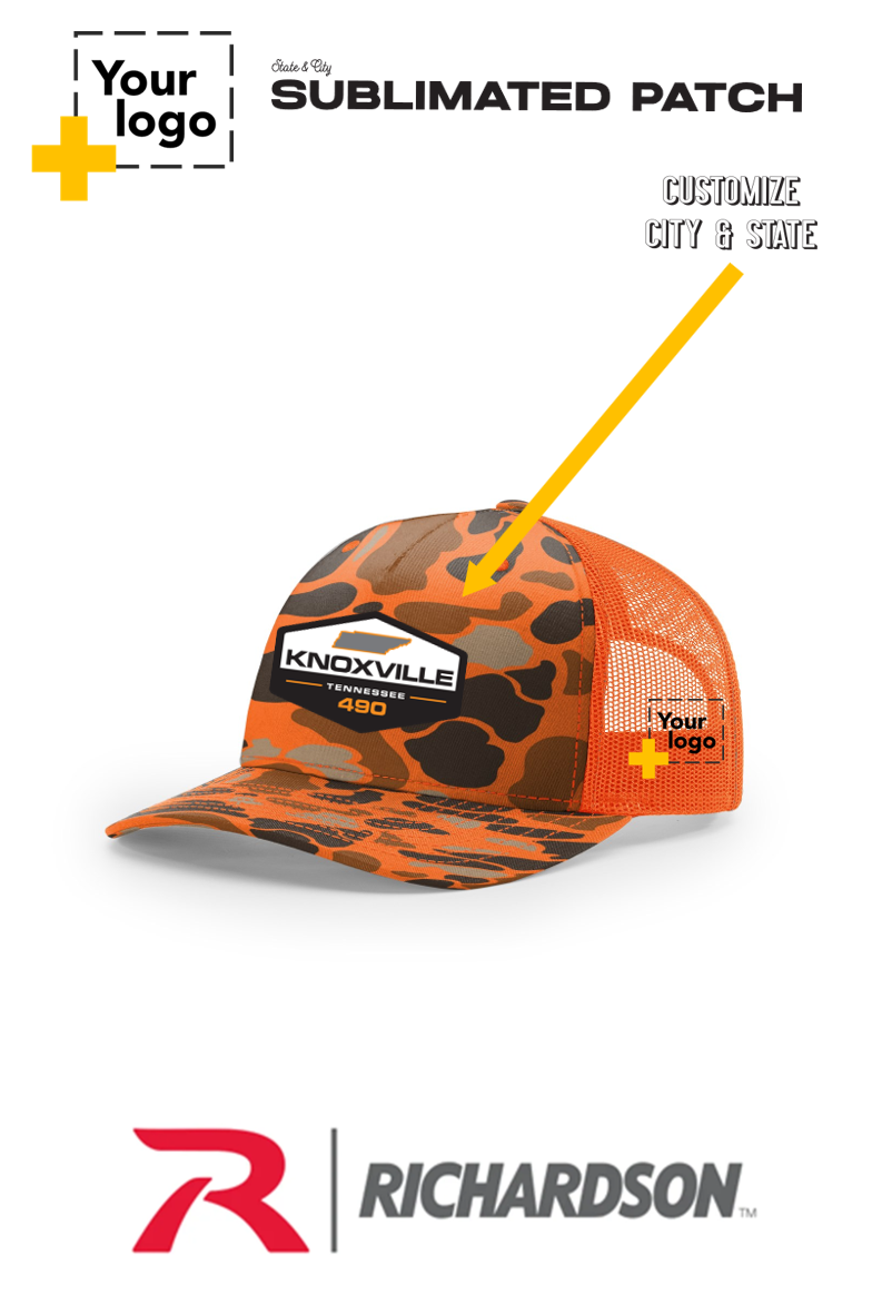 Custom Richardson 112PFP Trucker - Sublimated Patch