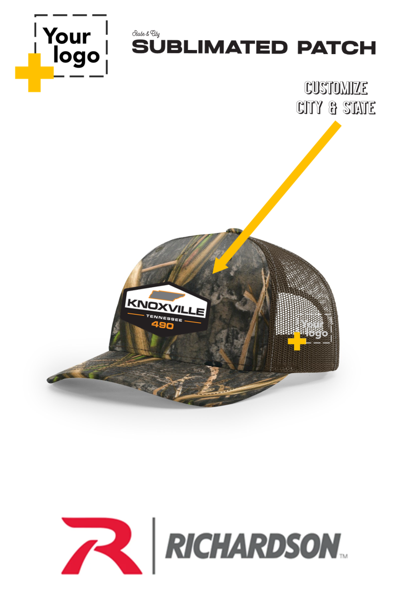 Custom Richardson 112PFP Trucker - Sublimated Patch