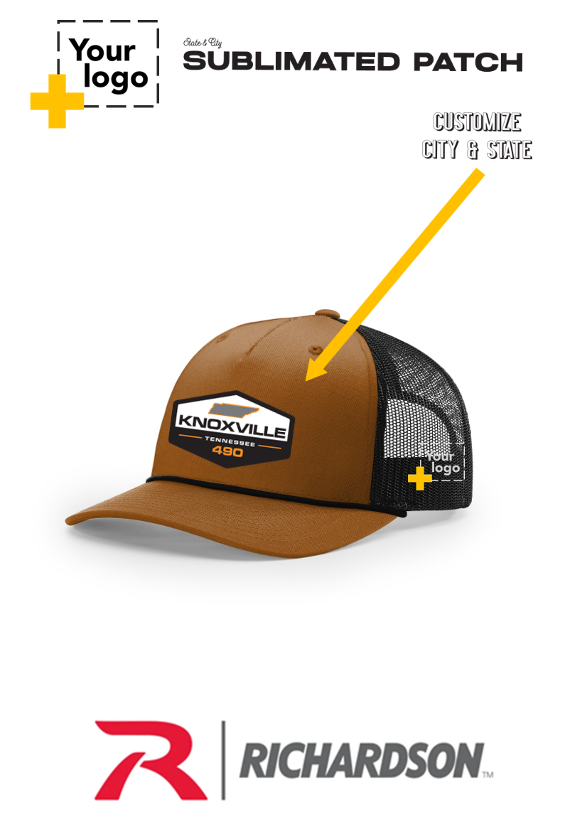 Custom Richardson 112FPR Trucker - Sublimated Patch