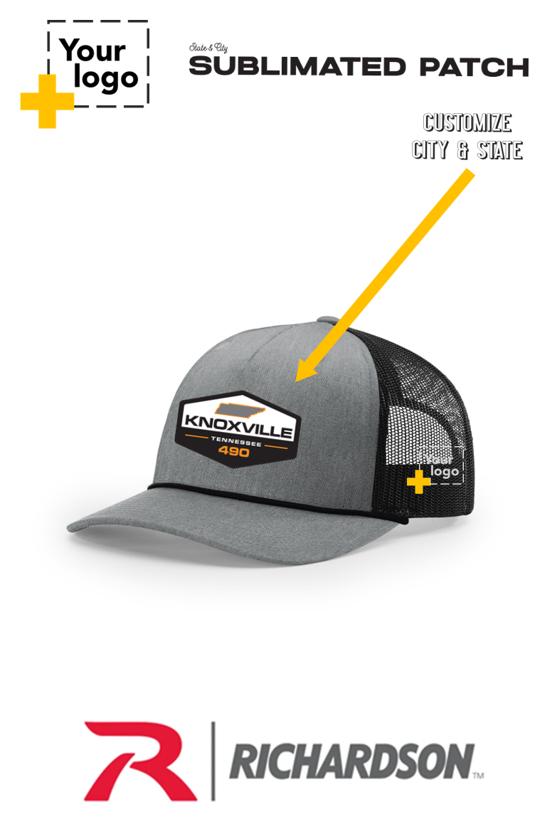 Custom Richardson 112FPR Trucker - Sublimated Patch