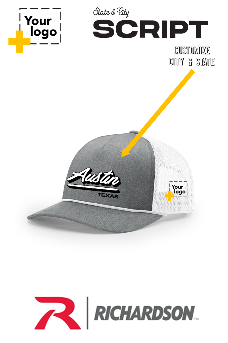 Custom Richardson 112FPR Trucker - Script Embroidered