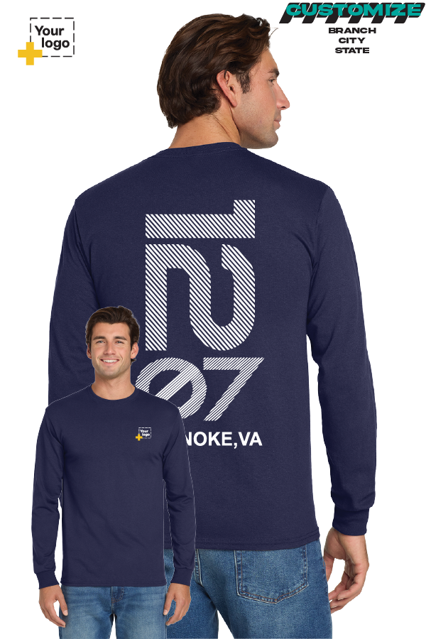 Custom Gildan® DryBlend® 50 Cotton/50 Poly Long Sleeve T-Shirt - Branch #