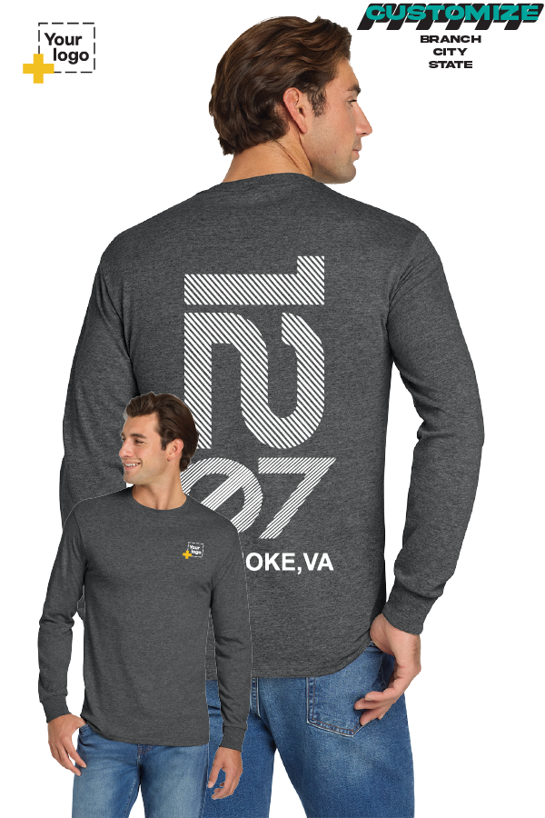 Custom Gildan® DryBlend® 50 Cotton/50 Poly Long Sleeve T-Shirt - Branch #