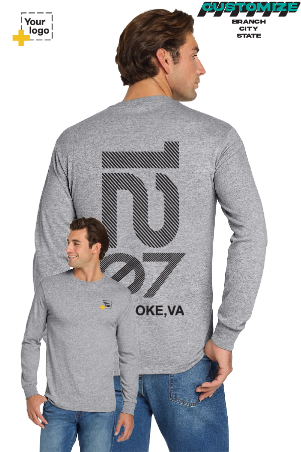 Custom Gildan® DryBlend® 50 Cotton/50 Poly Long Sleeve T-Shirt - Branch #