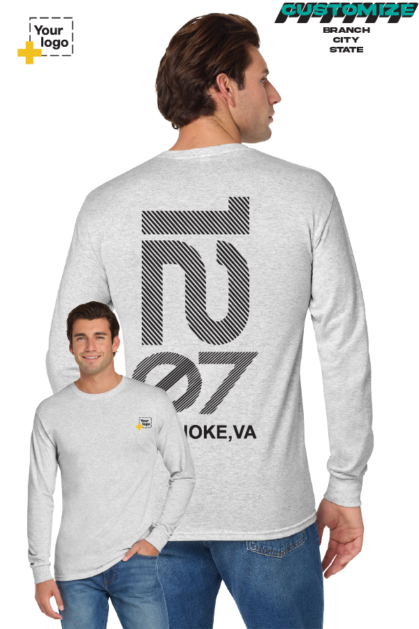 Custom Gildan® DryBlend® 50 Cotton/50 Poly Long Sleeve T-Shirt - Branch #