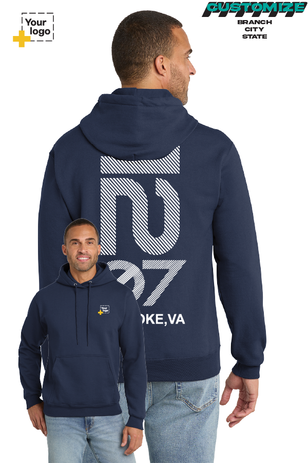 Custom Core Fleece Pullover Hooded Sweatshirt - Branch #