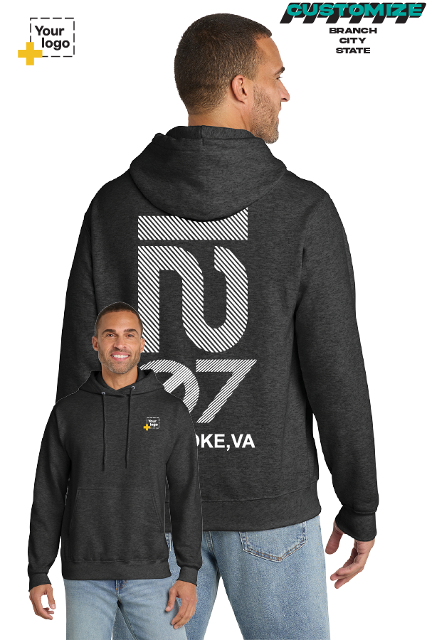 Custom Core Fleece Pullover Hooded Sweatshirt - Branch #