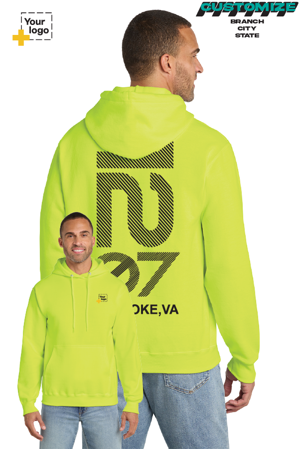 Custom Core Fleece Pullover Hooded Sweatshirt - Branch #