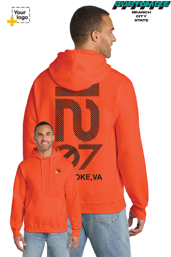 Custom Core Fleece Pullover Hooded Sweatshirt - Branch #