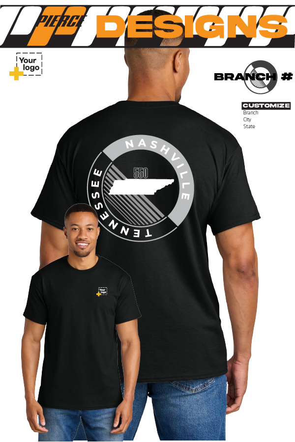 Custom Gildan® DryBlend® 50 Cotton/50 Poly T-Shirt - CIRCLE