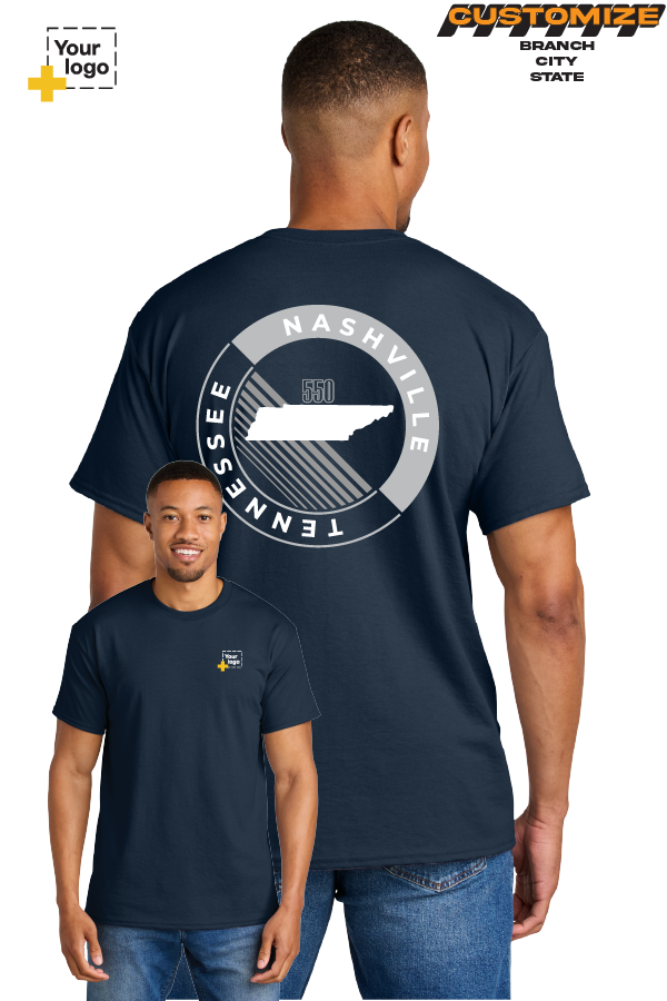 Custom Gildan® DryBlend® 50 Cotton/50 Poly T-Shirt - CIRCLE