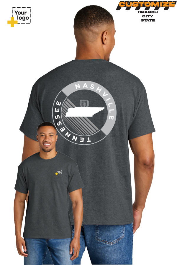 Custom Gildan® DryBlend® 50 Cotton/50 Poly T-Shirt - CIRCLE