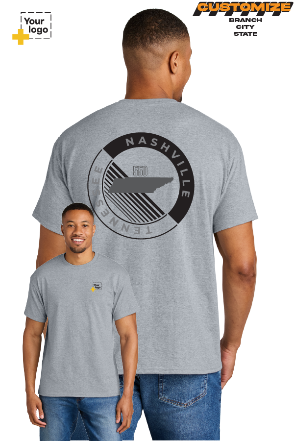 Custom Gildan® DryBlend® 50 Cotton/50 Poly T-Shirt - CIRCLE