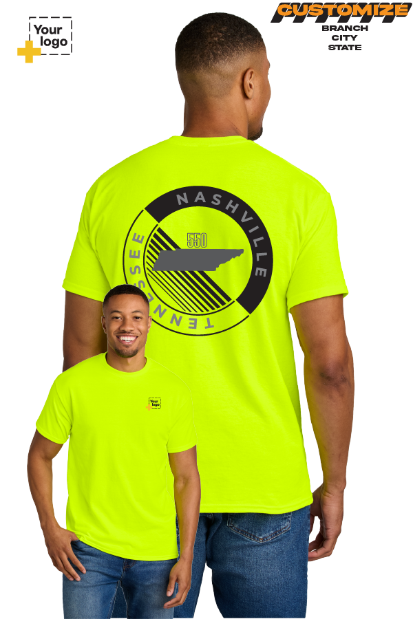 Custom Gildan® DryBlend® 50 Cotton/50 Poly T-Shirt - CIRCLE