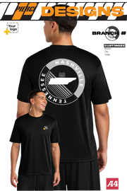 Custom A4 Cooling Performance Tee - CIRCLE