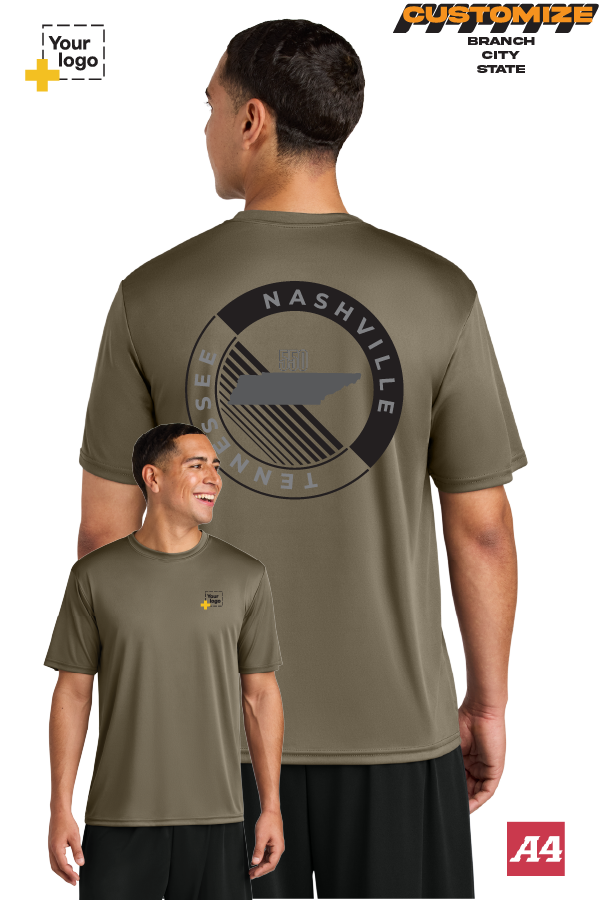 Custom A4 Cooling Performance Tee - CIRCLE