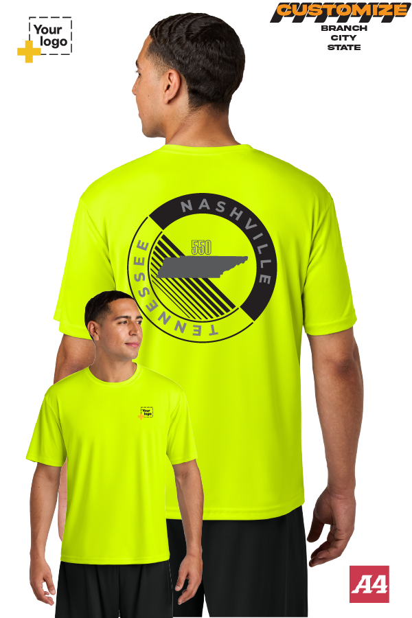 Custom A4 Cooling Performance Tee - CIRCLE