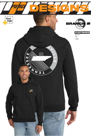 Custom Core Fleece Pullover Hooded Sweatshirt - CIRCLE