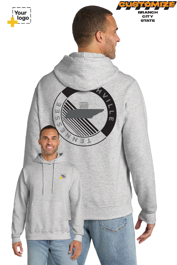 Custom Core Fleece Pullover Hooded Sweatshirt - CIRCLE