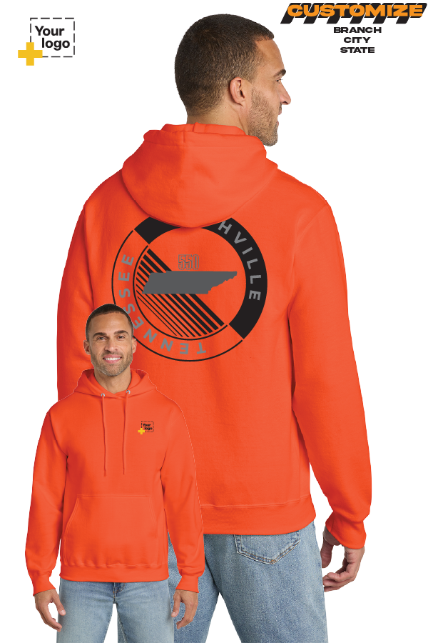Custom Core Fleece Pullover Hooded Sweatshirt - CIRCLE