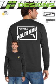 Custom Gildan® DryBlend® 50 Cotton/50 Poly Long Sleeve T-Shirt - DIAGONAL