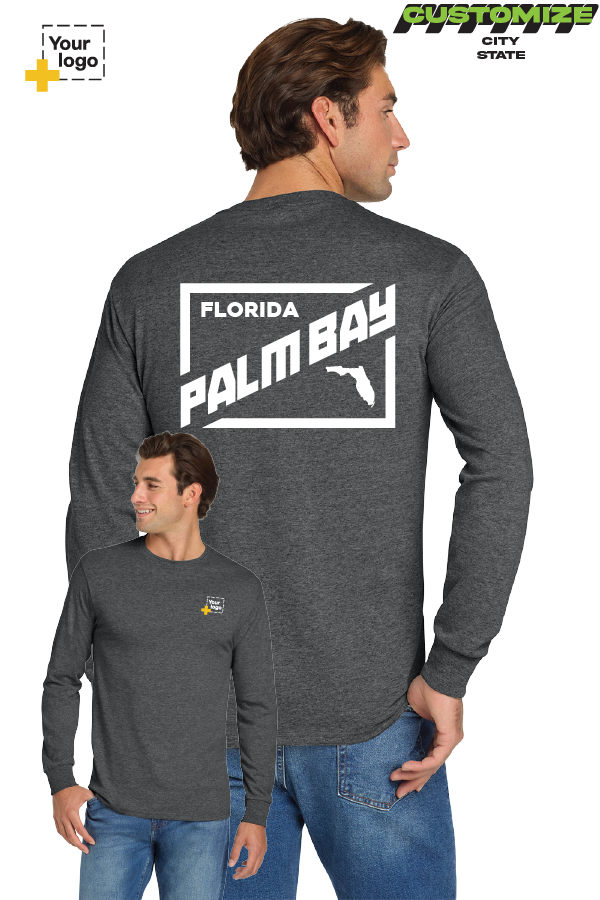 Custom Gildan® DryBlend® 50 Cotton/50 Poly Long Sleeve T-Shirt - DIAGONAL
