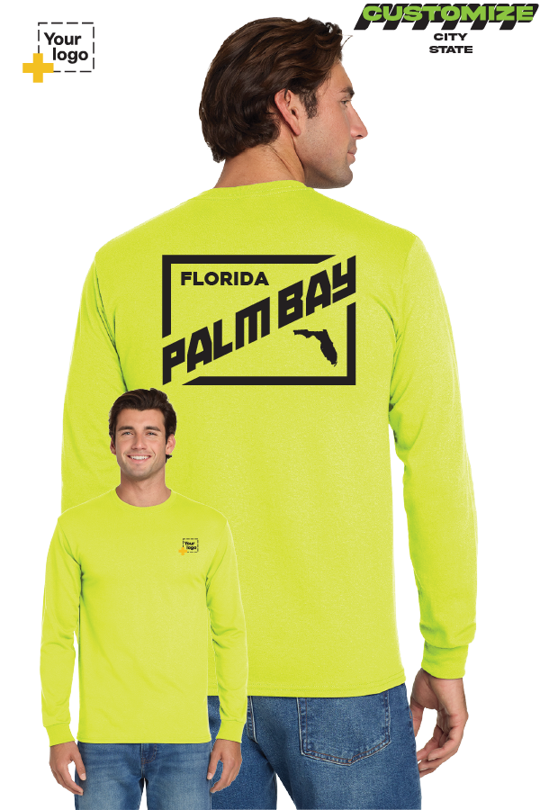 Custom Gildan® DryBlend® 50 Cotton/50 Poly Long Sleeve T-Shirt - DIAGONAL