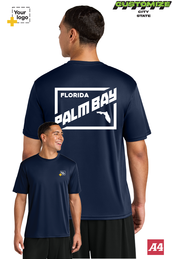 Custom A4 Cooling Performance Tee - DIAGONAL